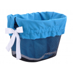 Vložka do košíka modrá s bielymi stužkami